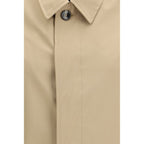 Beige Polyester Trench Coat