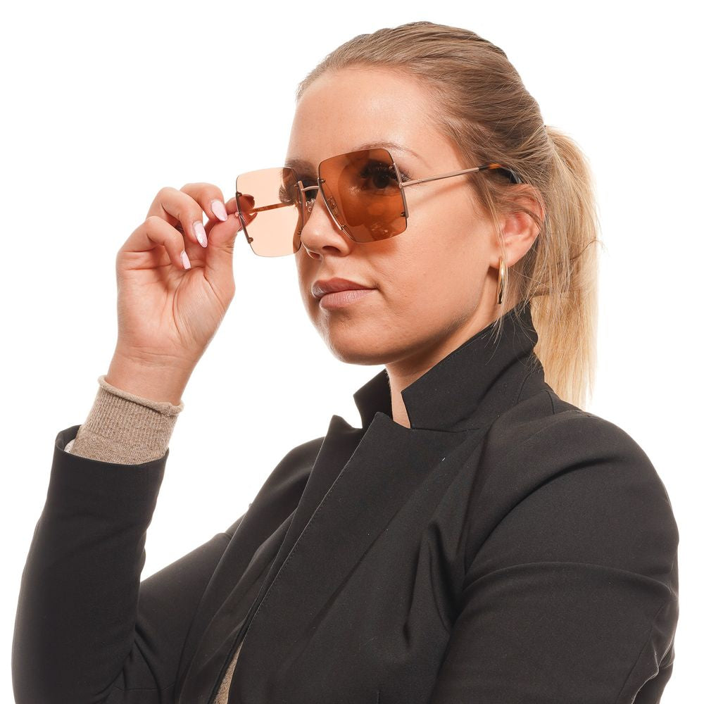 Rose Gold Metal Sunglasses