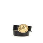 Black Calf Leather Bos Taurus Belt