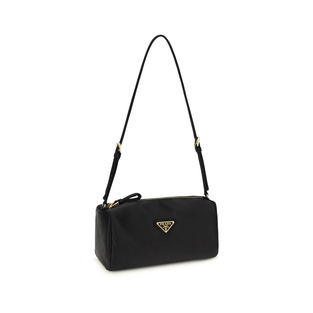 Black Silk Shoulder Bag