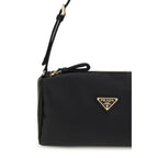 Black Silk Shoulder Bag