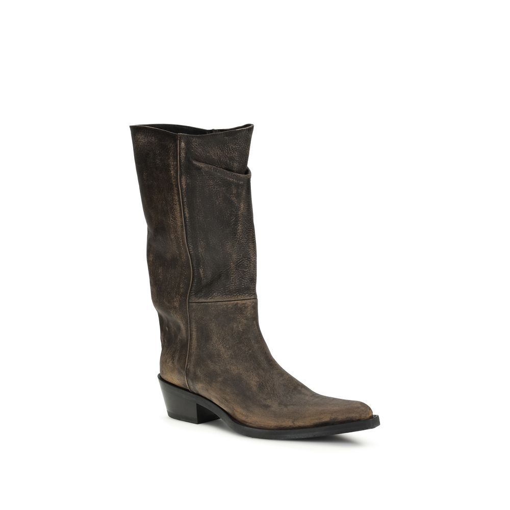 Brown Calf Leather Bos Taurus Boots