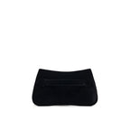 Black Polyester Clutch Bag