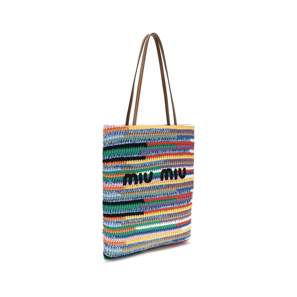Multicolor Cotton Shoulder Bag