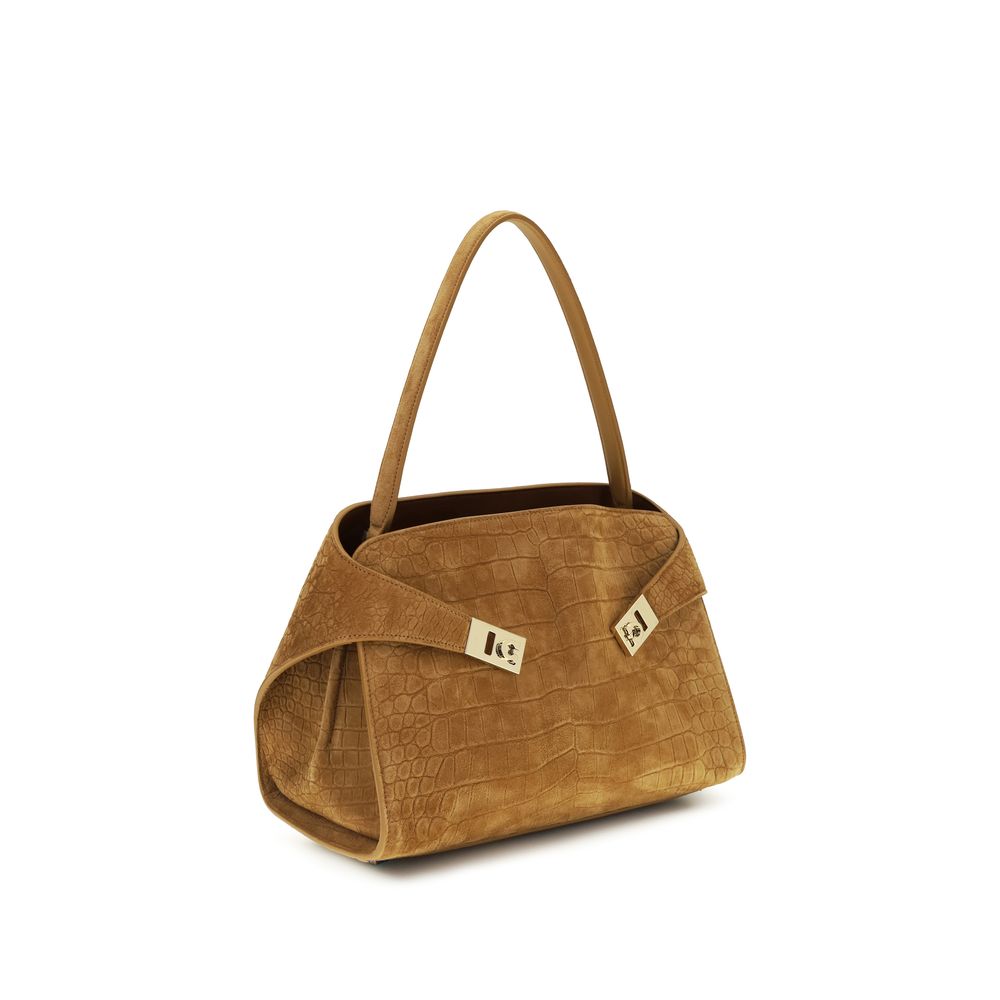 Beige Goatskin Shoulder Bag