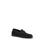 Black Calf Leather Bos Taurus Slip-On Loafers