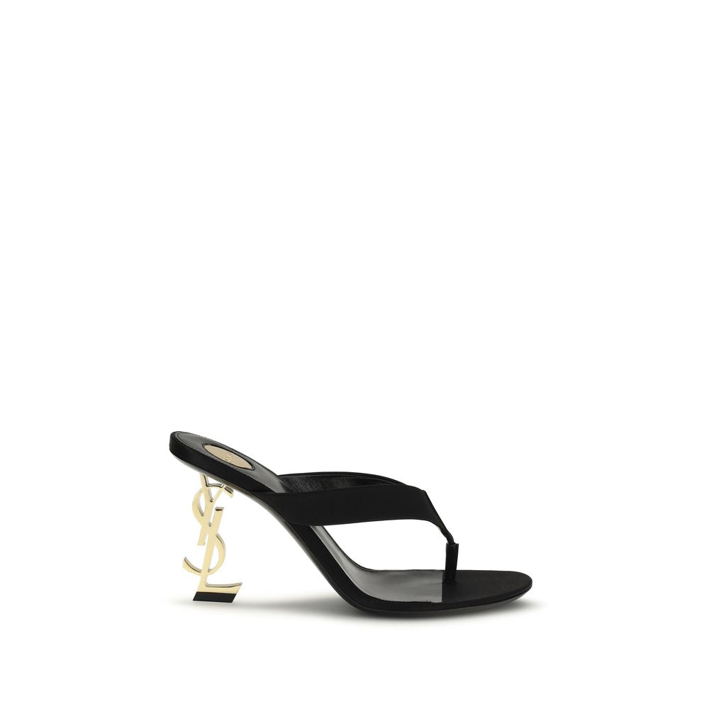 Black Silk Sandals