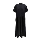 Black Cotton Casual Dress
