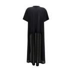 Black Cotton Casual Dress