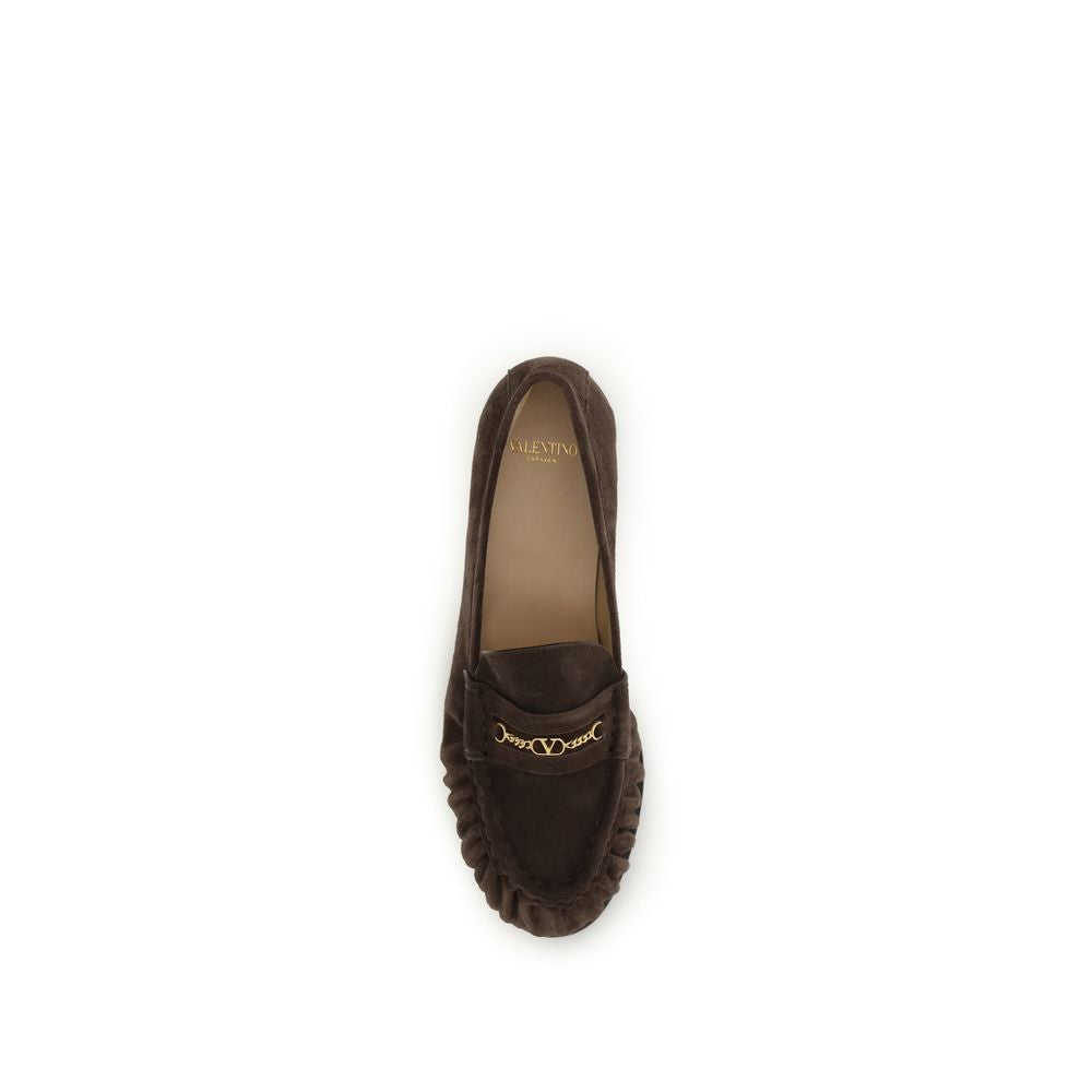 Brown Calf Leather Bos Taurus Slip-On Loafers