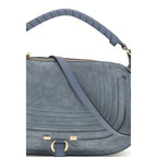 Blue Calf Leather Bos Taurus Shoulder Bag
