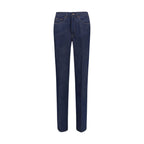 Blue Cotton Slim Fit Jeans