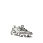 Gray Calf Leather Bos Taurus Athletic Sneakers