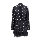 Black Silk Casual Dress