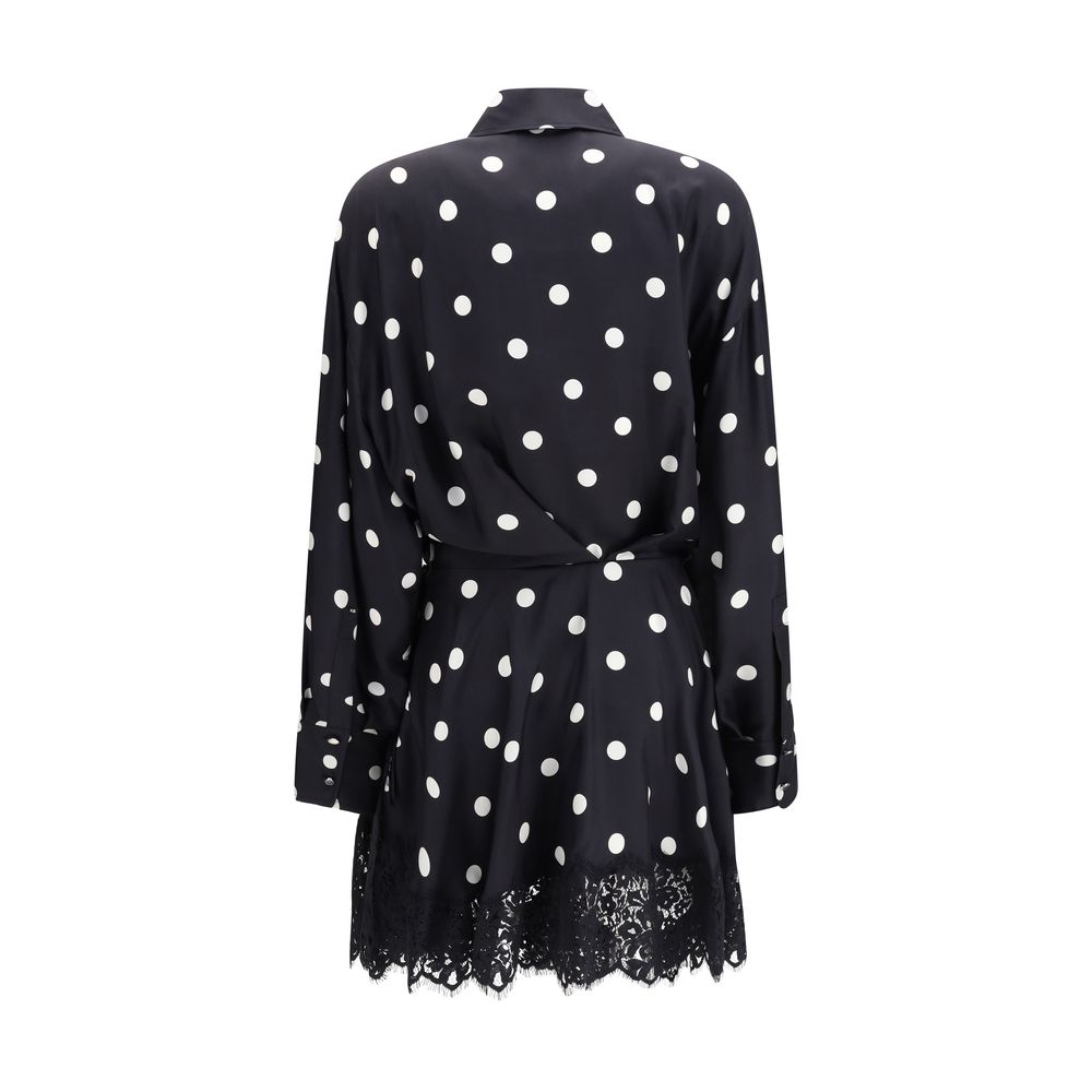 Black Silk Casual Dress