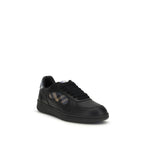 Black Calf Leather Bos Taurus Low Top Sneakers