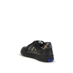 Black Calf Leather Bos Taurus Low Top Sneakers