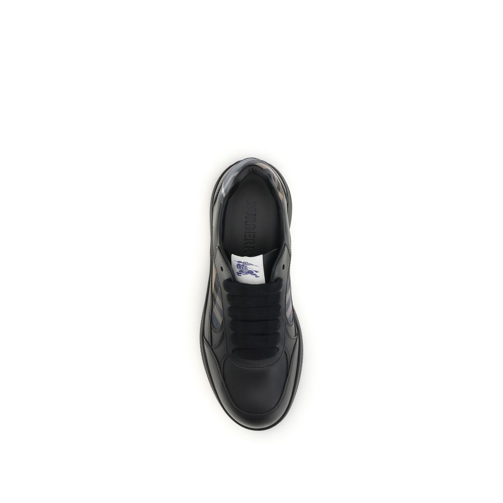 Black Calf Leather Bos Taurus Low Top Sneakers