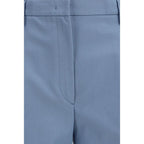 Blue Cotton Chino Pants