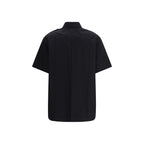 Black Cotton Shortsleeve Shirt