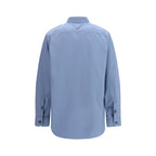 Blue Cotton Dress Shirt