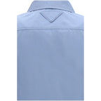 Blue Cotton Dress Shirt