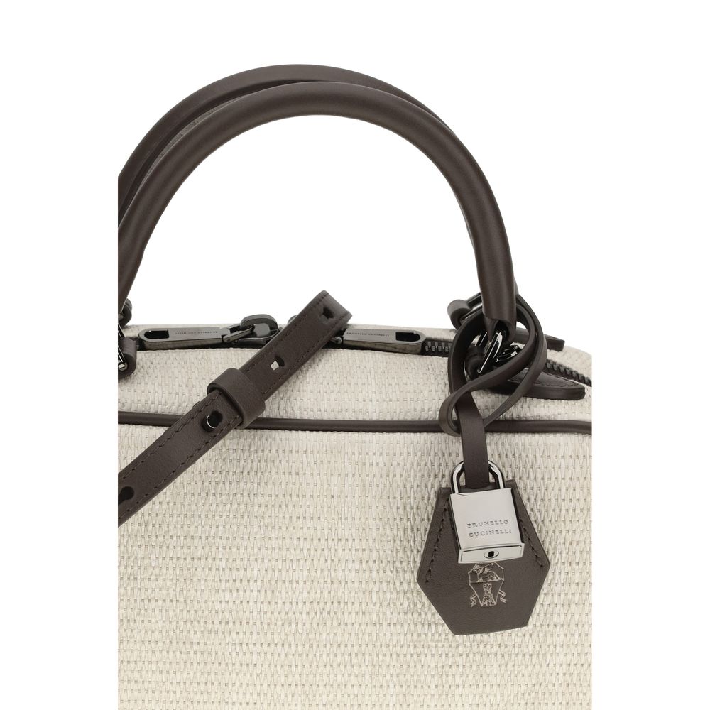 Gray Polyamide Shoulder Bag