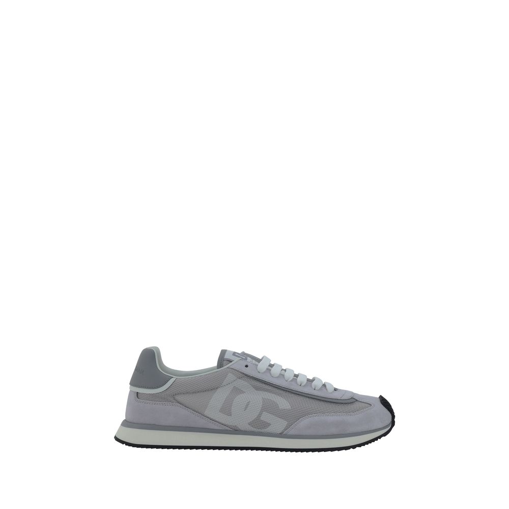 Gray Fabric Athletic Sneakers