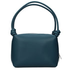 Blue Leather Handbag