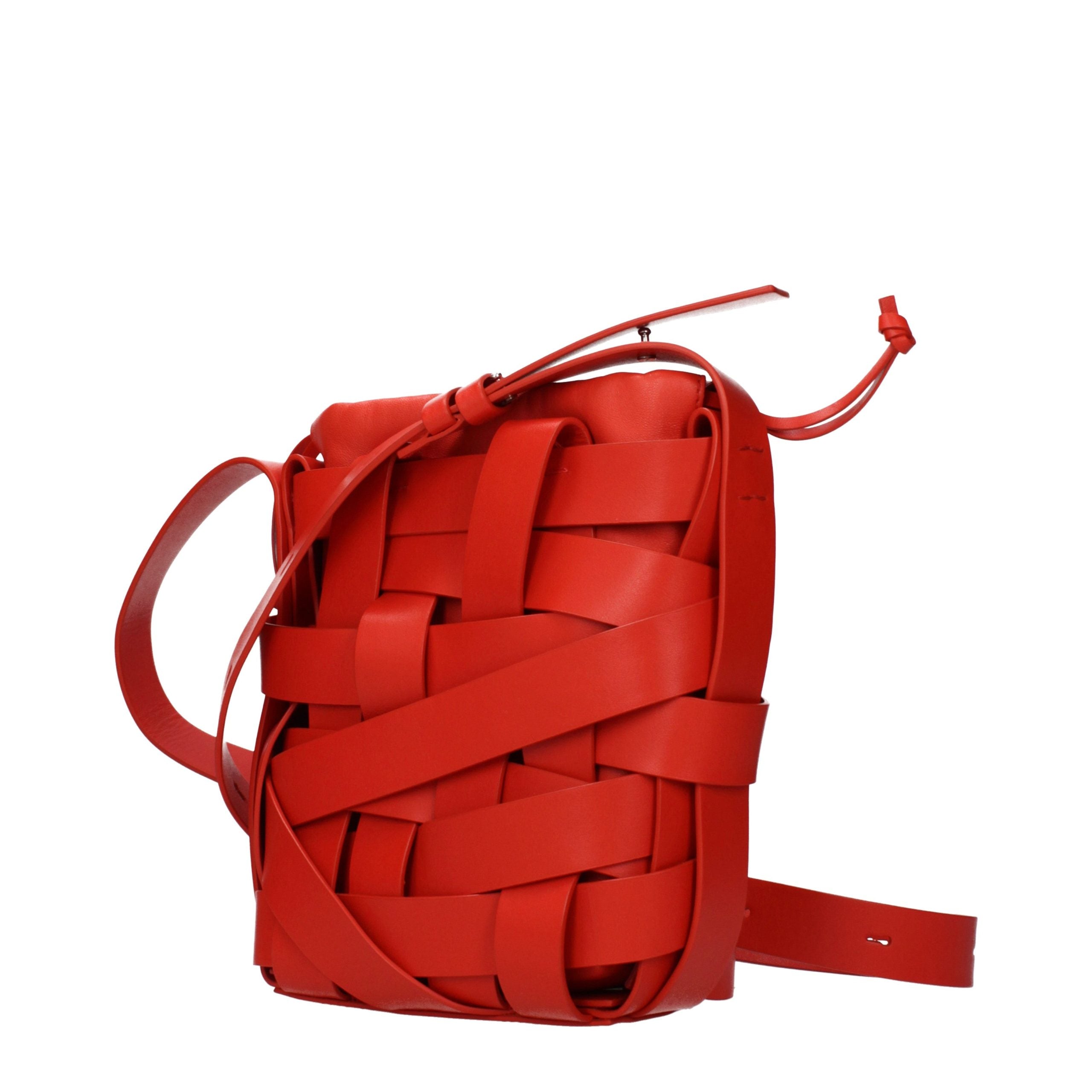 Red Leather Crossbody Bag