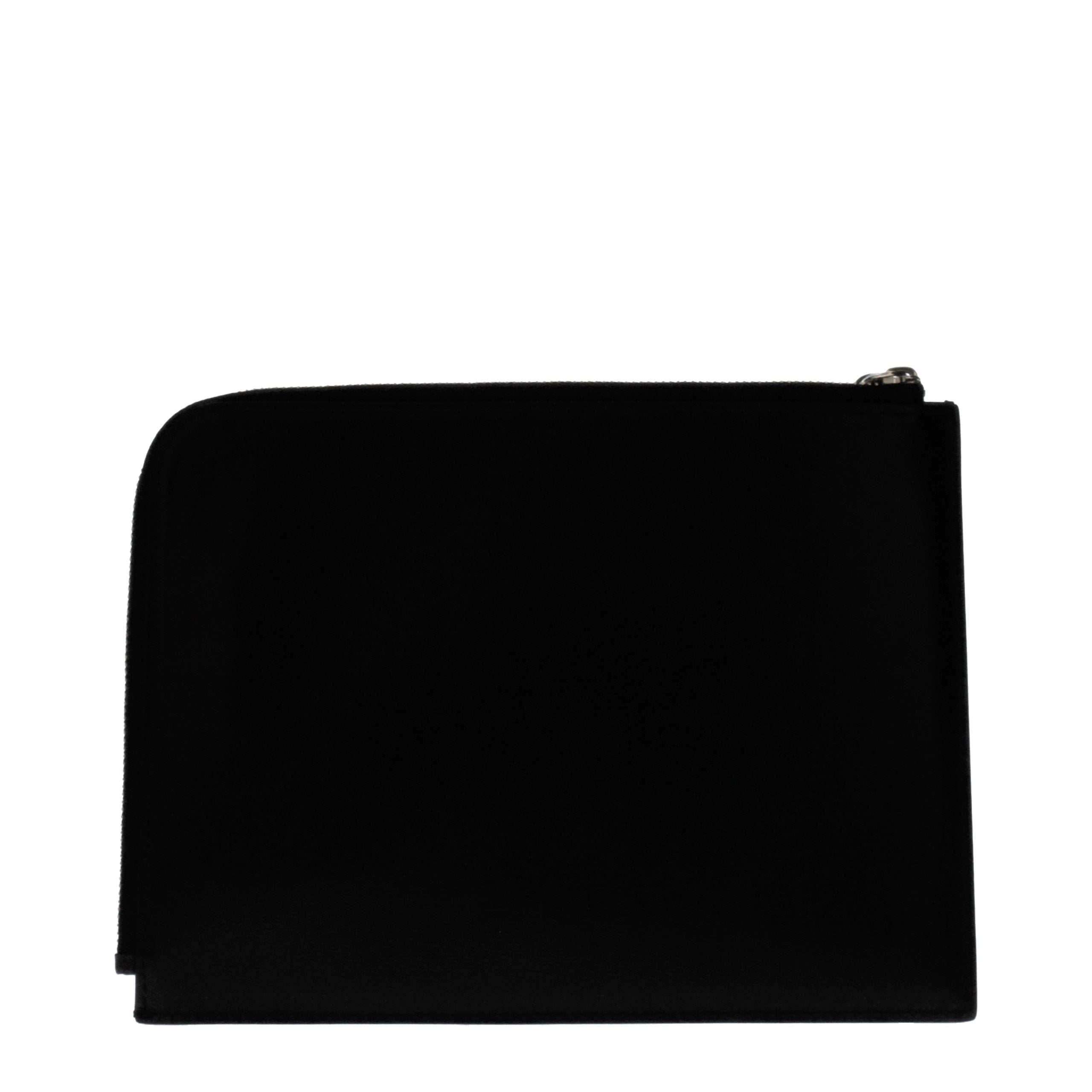 Black Leather Clutch Bag