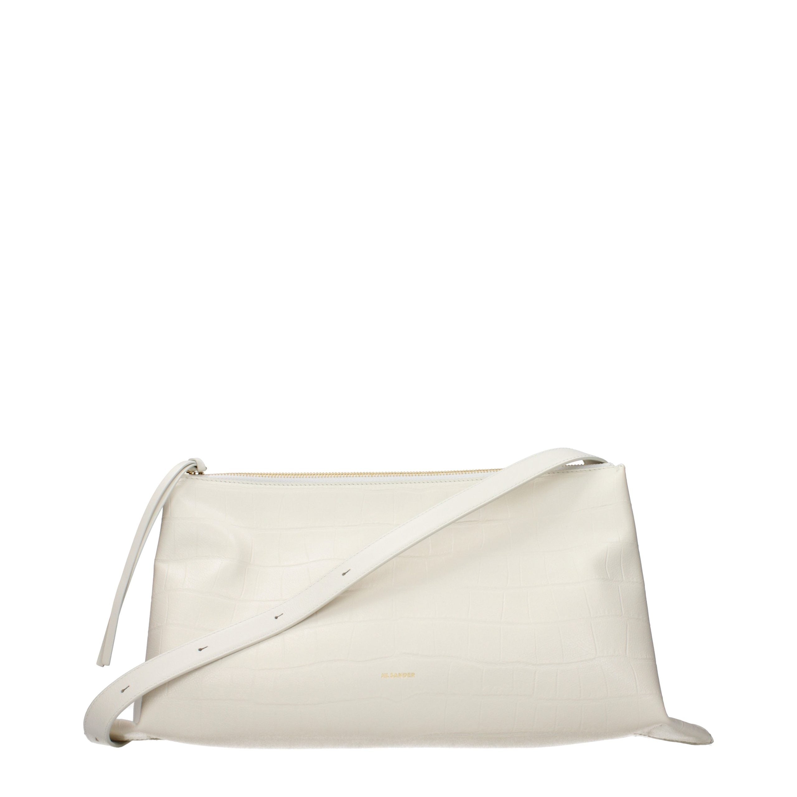 White Leather Crossbody Bag