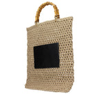 Beige Cotton Handbag