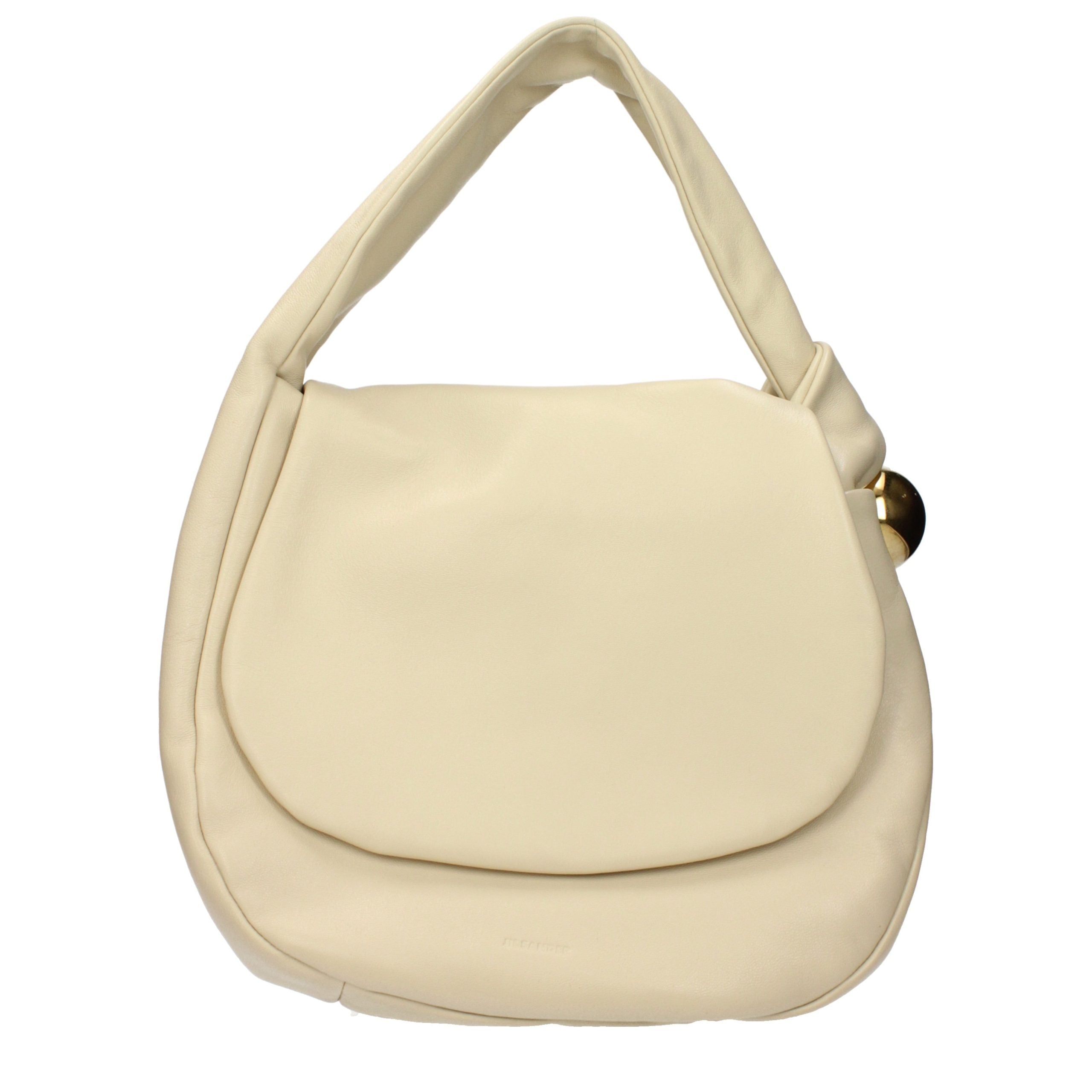 Beige Leather Handbag