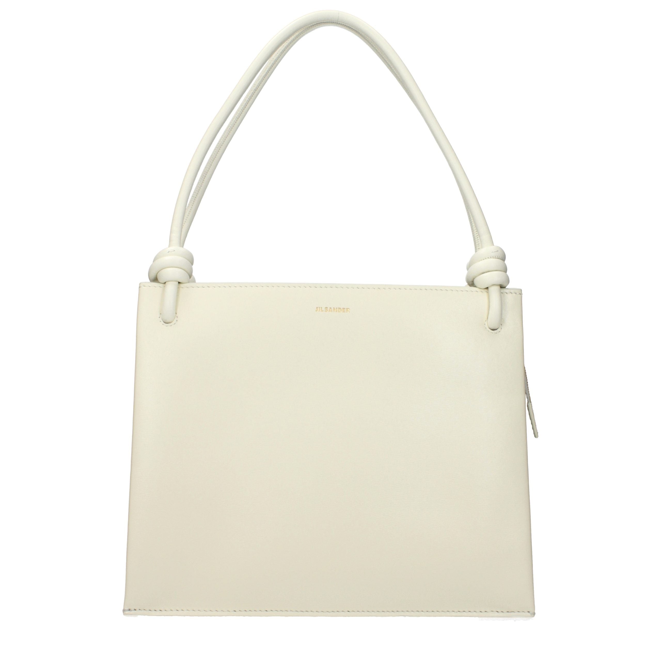 Beige Leather Handbag