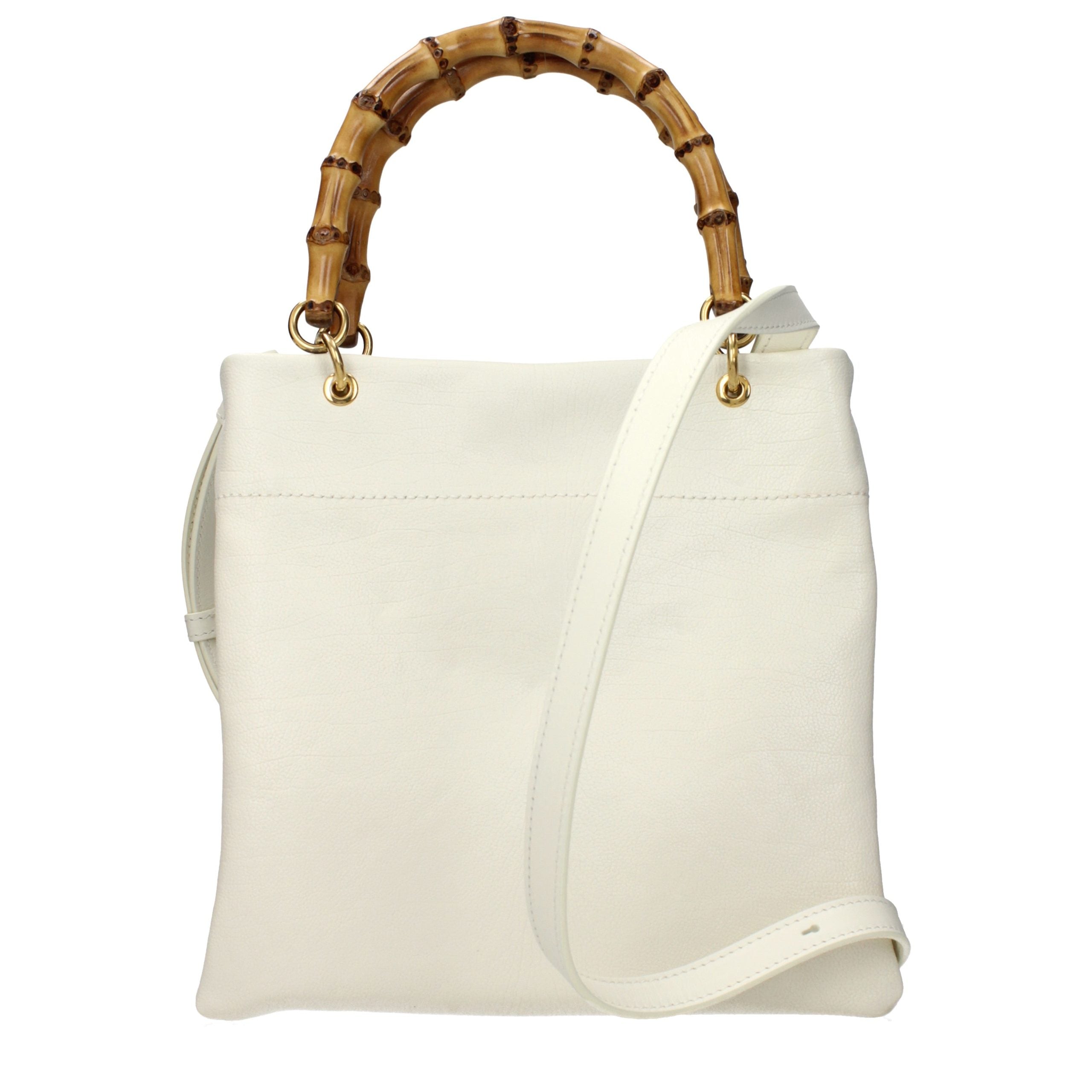 Beige Leather Handbag