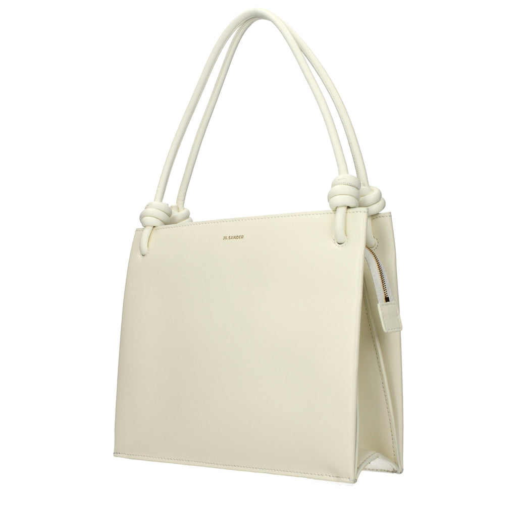 Beige Leather Handbag