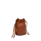 Brown Calfskin Backet Bag