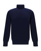 Blue Cashmere Turtleneck