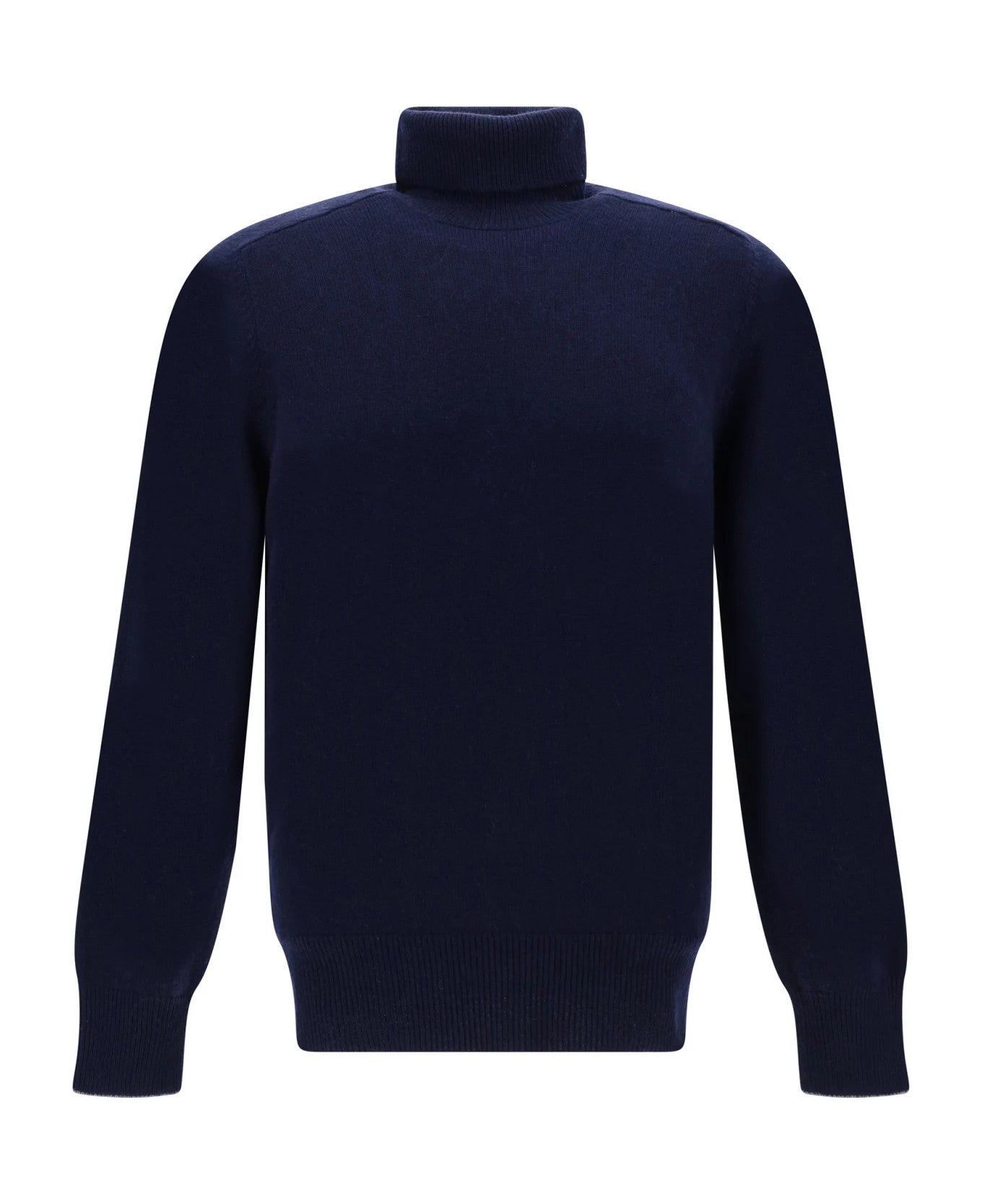 Blue Cashmere Turtleneck