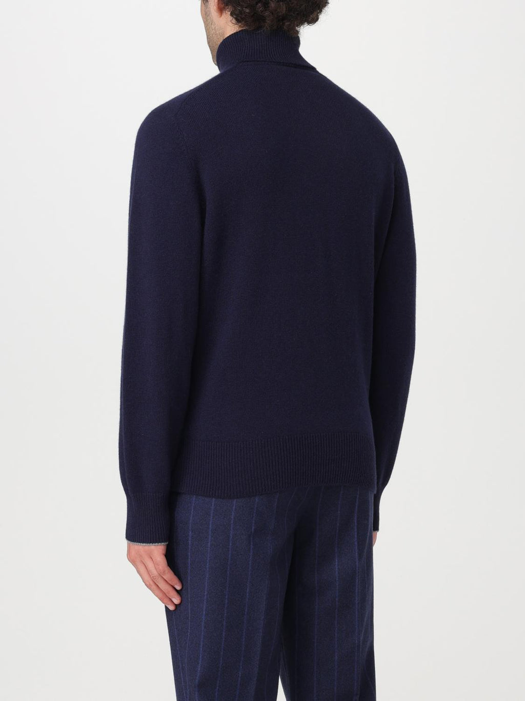 Blue Cashmere Turtleneck