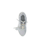 Gray Polyester Athletic Sneakers