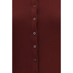 Bordeaux Viscose Cardigan