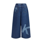 Blue Cotton Jeans Denim