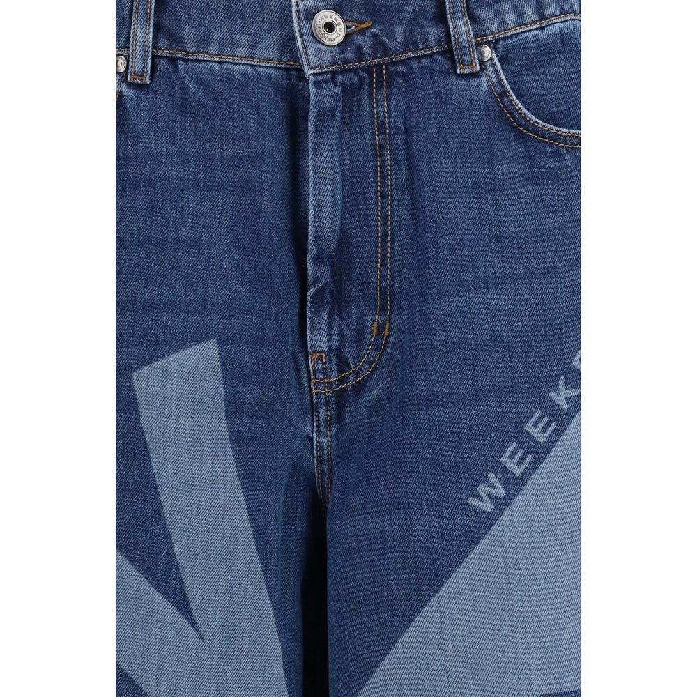 Blue Cotton Jeans Denim