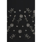 Black Polyester Mini Skirt