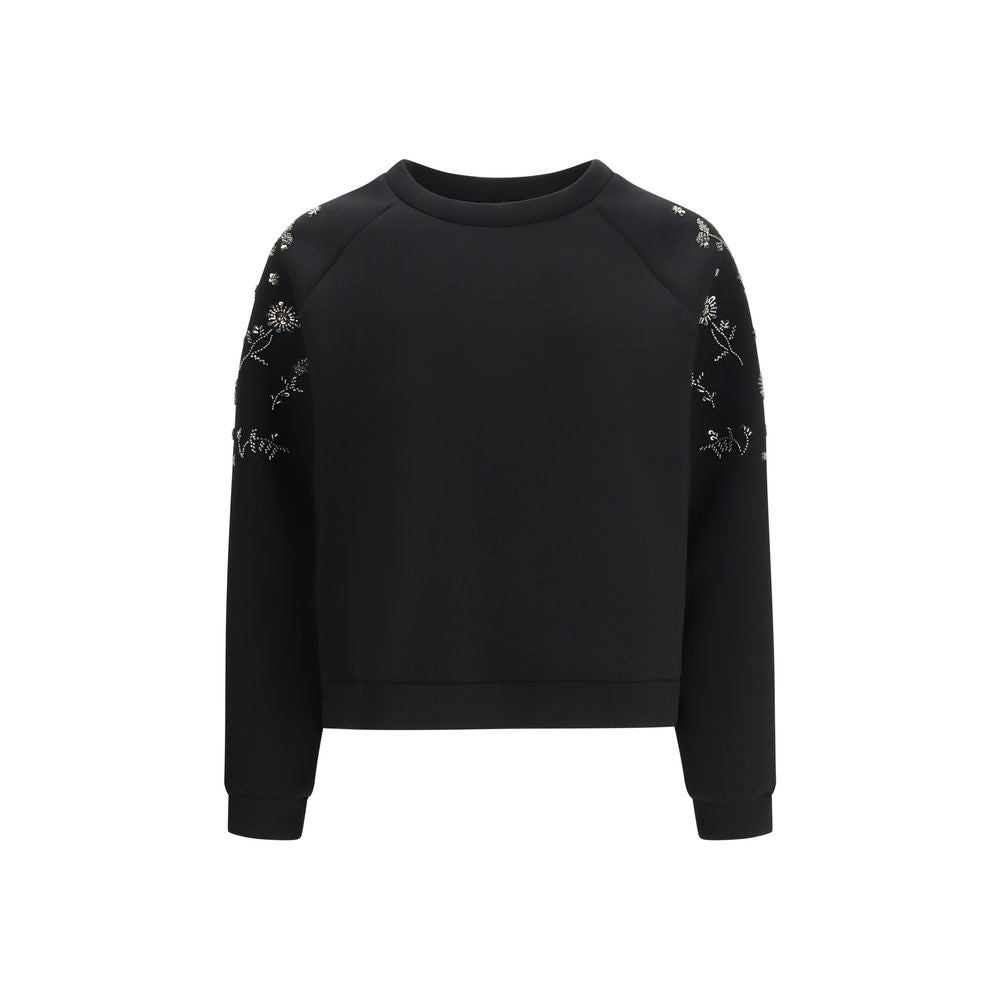 Black Polyester Sweatshirt