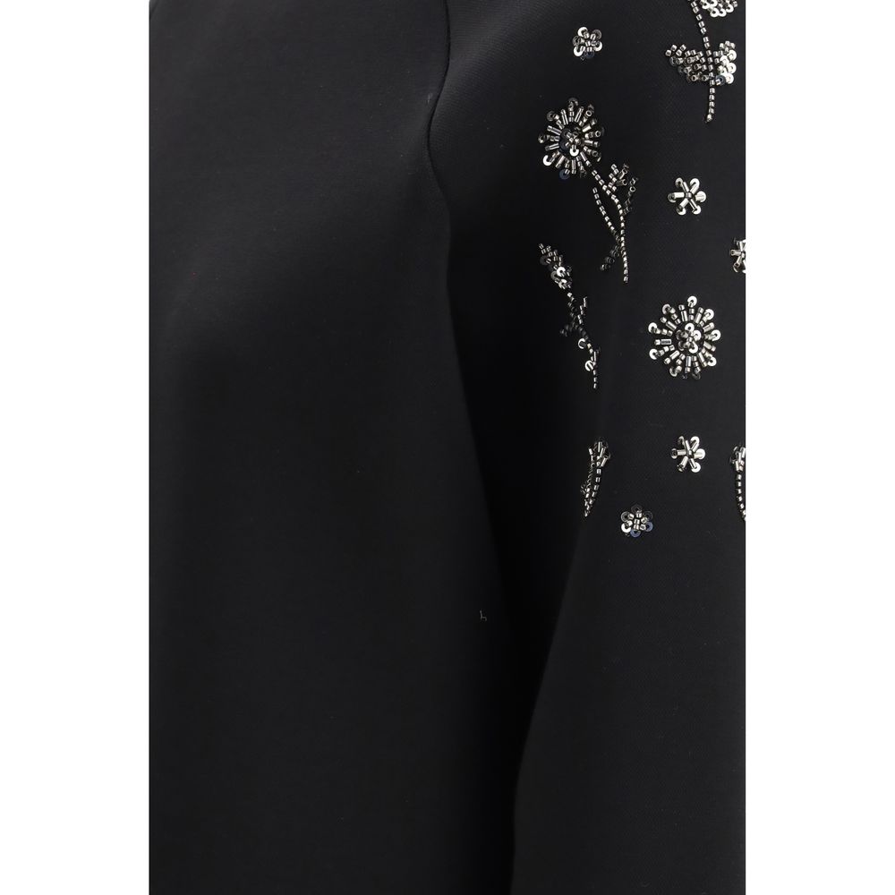 Black Polyester Sweatshirt