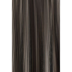 Black Polyester Long Skirt