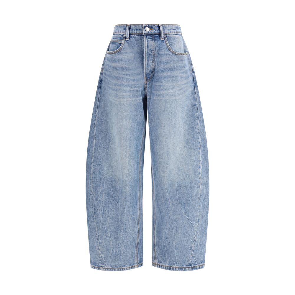 Blue Cotton Relaxed Fit Jeans